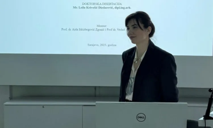 IUS Professor Leila Krivošić-Dizdarević Earns PhD in Architecture and Urbanism