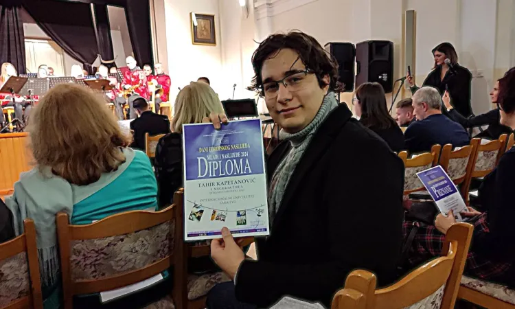 IUS Student Tahir Kapetanović Wins Prestigious Award from the Federal Ministry of Culture and Sport
