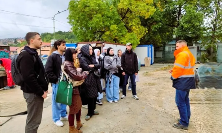 IUS Architecture Students Visit the Construction Site of the Future National and University Library of BiH