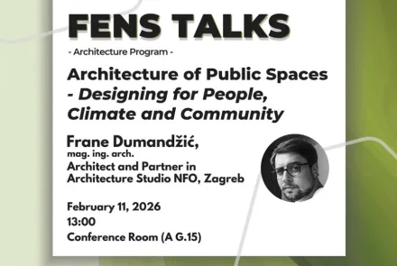 FENS Talks: Architecture of Public Spaces – Designing for People, Climate and Community